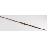 Solomon Islands arrow, with metal barbs, circa early 20th Century, length 125cm approx.