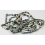 Egyptian bead necklace, consisting of multicoloured beads, length 80cm approx.