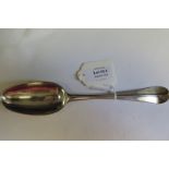 Silver Hanoverian tablespoon in good condition hallmarked RP, London, 1771 (lovely marks). Weighs