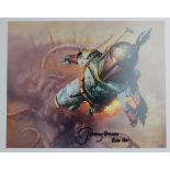 Stars Wars Signed 10 x 8 of Jeremy Bulloch Boba Fett