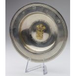 Royality interest. Commemorative silver dish 'In Celebration of the Royal Wedding, 29th July
