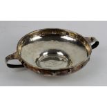 Silver arts & crafts double handled bowl, hallmarked 'A.E.J., Birmingham 1918' (Albert Edward