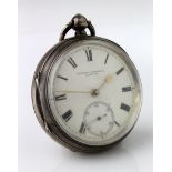 Gents Silver open face pocket watch by Duncan Campbell, Alnwick. Hallmarked Chester 1901. The