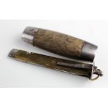 Swedish barrel knife by Segerstrom, extended length 14.5cm approx.