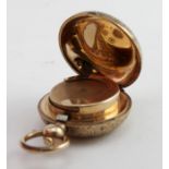 Gold plated sovereign holder in a "Dennison" case