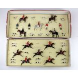 Britains Hunting Display set no. 236, missing one hound & the fox (otherwise contents complete), one