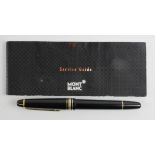 Montblanc Meisterstuck black fountain pen (serial no. BP1040719)