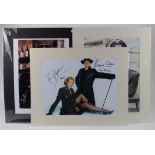 Three signed and mounted 16 x 12 photos from stars of the TV SHOW Allo Allo. The first signed by