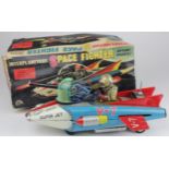 Japanese tinplate Battery Operated Interplanetary Space Fighter toy, made by T.N. (Nomura) circa