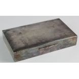 WWII interest. A large Chinese white metal wood lined box, stamped to base 'Tientsin Yeching