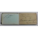 Autograph Album. Packed with signatures collected in London’s theatreland during the 1940’s, noted