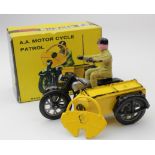Budgie Toys, no. 452, A. A. Motor Cycle Patrol, contained in original box