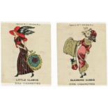 American Tobacco Company, silks. Feminine Types, complete set in pages, mixed condition, cat