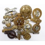 Badges Cavalry cap badges a selection, mostly different and GVF (10)