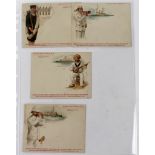 Court Size early postcards Johnson’s Corn Flour advert - Royal Navy Pictures (4 cards)