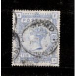 GB 1883 10s ultramarine stamp SG.183, cat £525