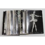 Ballet mainly photographic cards inc Fonteyn, Pavlova, etc etc. (approx 24)