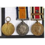 BWM & Victory Medal to 19251 Pte H Clay Worcestershire Regt. With Special Constabulary Medal GVI +