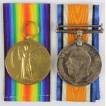 BWM & Victory Medal to 27861 Pte F Morton Yorks L.I. Died of Wounds 3rd Nov 1918 with the 1st 4th