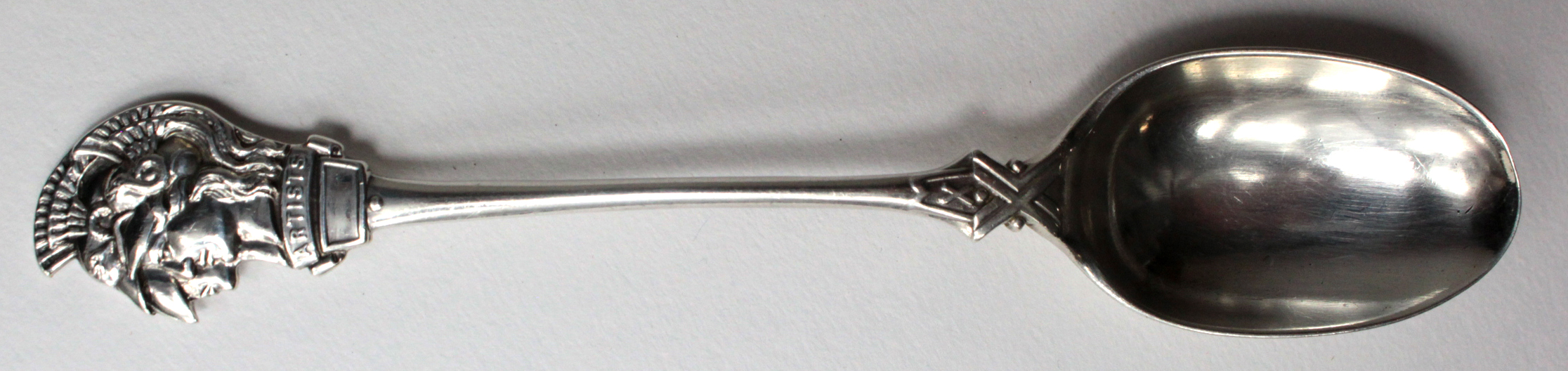 County of London 28th Battn. (Artists Rifles) silver spoon. Hallmarked W&H, Sheffield, 1907.