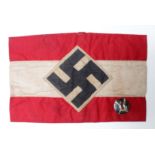 German WW2 Hitler Youth armband and marksman's badge