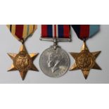 WW2 Casualty medal award slip & 1939-45 & Africa stars, War medal, slip named to 2012139 Dvr A.E.