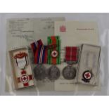 BEM, Defence and War medals with selection of Red Cross medals and BEM award documents to Sergeant