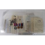 WW2 RAC casualty group to 14288434 Tpr E W J Symons 49th Armoured Personnel Rgt RAC, badly wounded