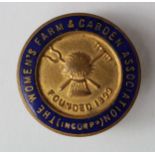 Badge - Women's Farm & Garden Association (Incorporation) - Maker - W.O. Lewis (Badges) Ltd., Birm.