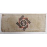 German WW2 a workers armband and attestation document.