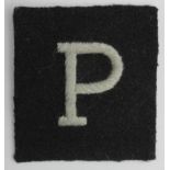Cloth Badge: "R" Force - Phantom GHQ Liaison WW2 embroidered felt formation sign badge in