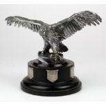 WW1 (1916) Flying Trophy possibly formed from a chromed car mascot and wooden trophy base.