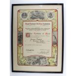 Royal National Life Boat Institution Essay framed Certificate dated 7/7/36.