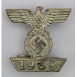 German Nazi Clasp to the Iron Cross 2nd Class 1939, maker marked 'L/16'.