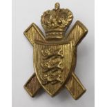 Badge a Jersey Light Infantry Victorian cap badge