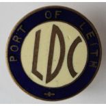 Badge - Port of Leith L.D.C. (Leith Dock Commission) and prob. a WW1 VTC badge