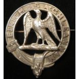 Scottish Clan Badge for "Glennie", late 19th / early 20th century, with later silver hallmark for