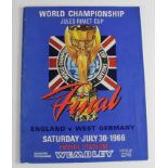 World Cup 1966 Cup Final Programme England v West Germany