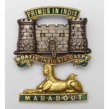 Badge an Officers Dorset Regiment Forage cap 1881-94 badge, very attractive, minor enamel loss, with