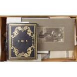 Armstrong Family interesting suitcase, includes photographs, all Officers family, includes
