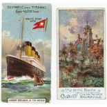 Cadbury, 2 cards, Largest Steamers in the World, Titanic card & Bournville Series, The Girls