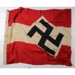 German WW2 Hitler Youth flag issue stamped H.J.Gruppe Berlin 85x150 cms ( 5x3 feet approx) minor