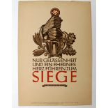 German Dr Goebbels illustrated script poster 1/1943.