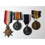 1915 Star Trio to J.12153 W Poole AB RN, with GV Royal Fleet Reserve Medal named J.12153 (DEV.B.