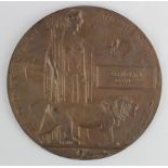 Death Plaque to 99211 L.Cpl Llewelyn Davies 247th Coy MGC (Infantry). Killed In Action 17th August