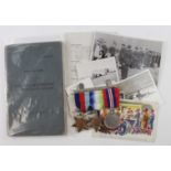 RAF W/OP log book 1939-45 star, Atlantic star, War medal to 1580792 G E Humphries 206 Sqdn coastal