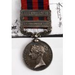 India General Service Medal 1854 with bars N.E.Frontier 1891, and Burma 1889-92, named (68361 Gunr C