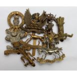 Badges Cavalry cap badges a selection, mostly different and GVF (10)