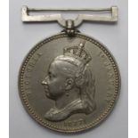 Empress of India Medal 1877 in silver. Edge bump and contact marks. GF