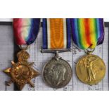 1915 Star Trio to S-10279 Pte J T Donarty Seaforth Highlanders. (3)